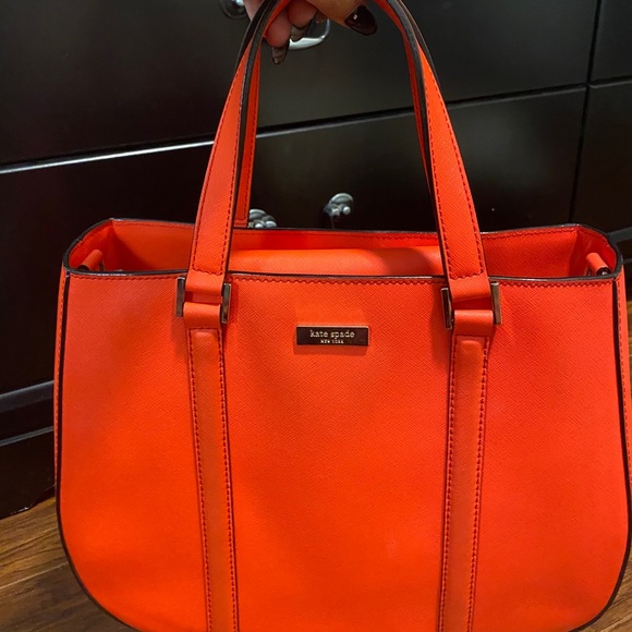 Orange/red mix Kate spade purse - Picture 2 of 5